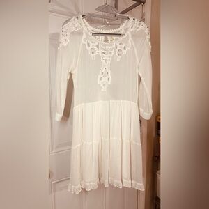 Free People sheer Mini Dress